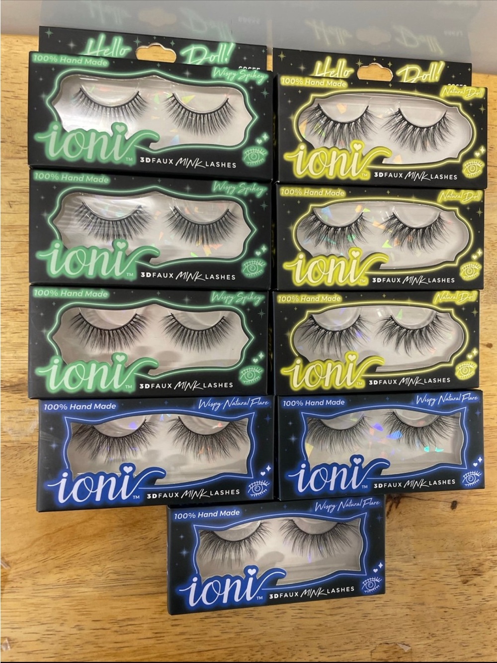 ioni 3D Faux Mink Lashes — Assorted Styles in Black